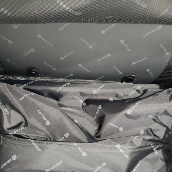 Delsey Black Unisex Laptop Briefcase Carry-On Durable Nylon Bag, Like New - Picture 8 of 10